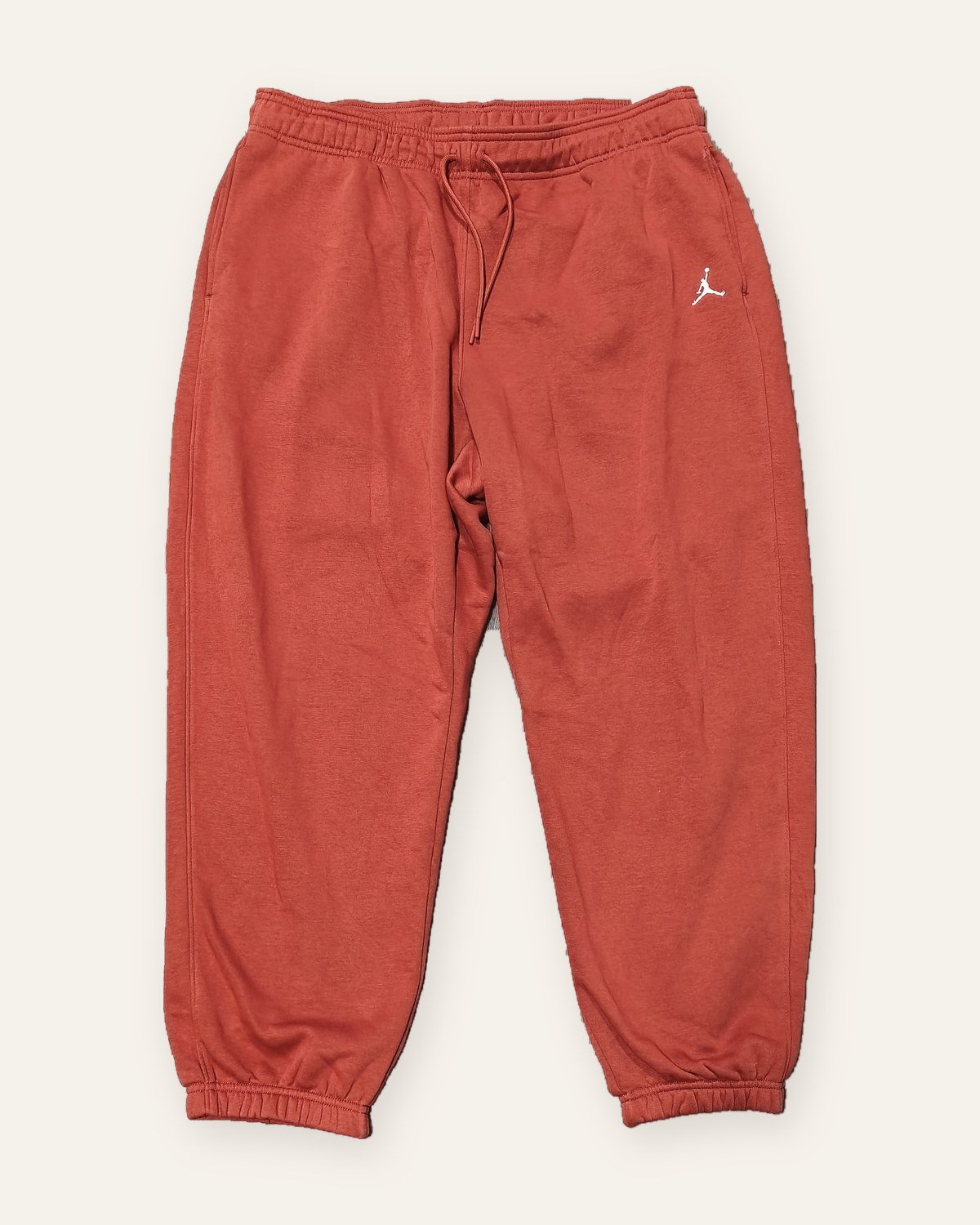 Jordan Brooklyn fleece women's trousers plus size rust red – front view