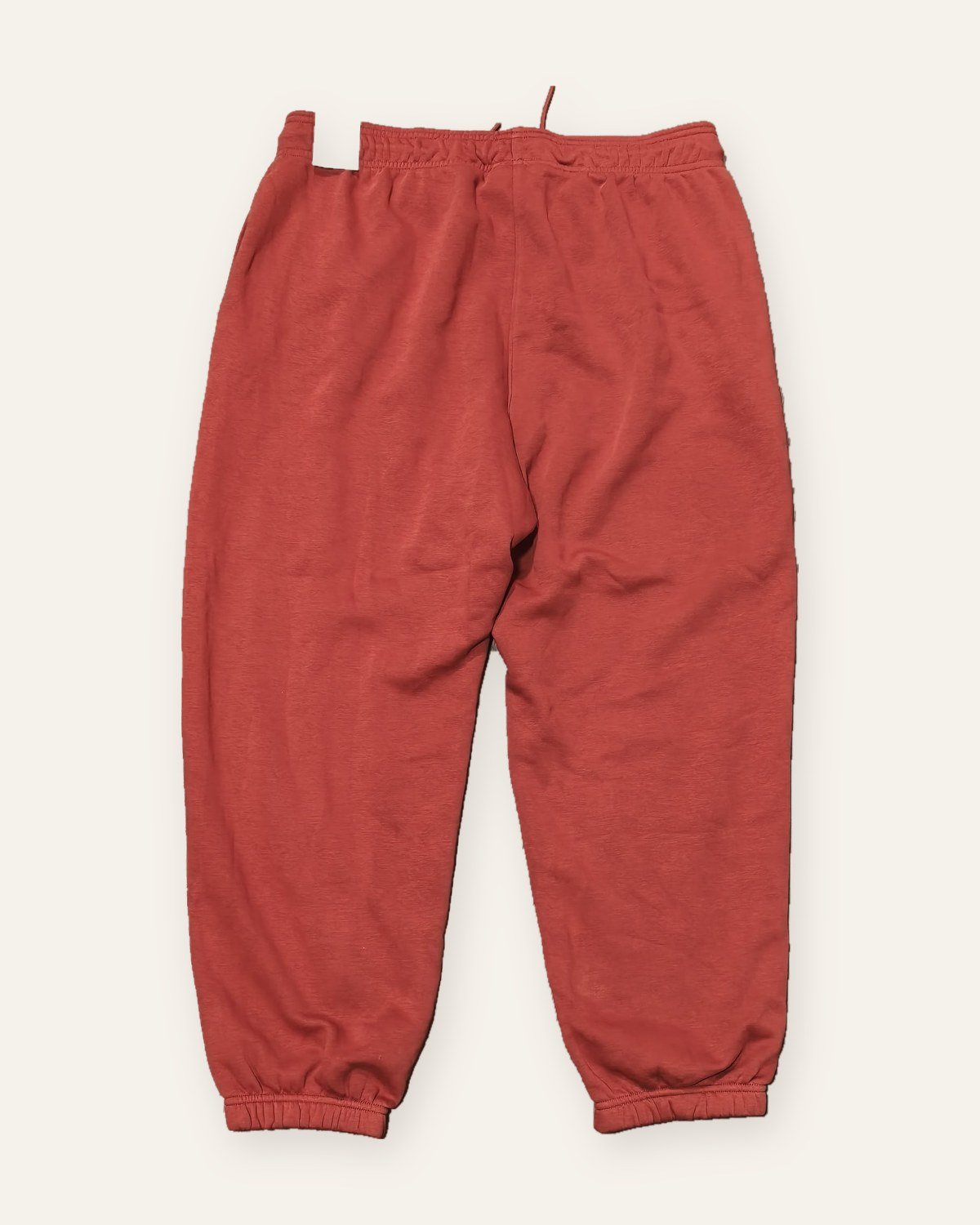 Jordan Brooklyn fleece trousers rust red – back view
