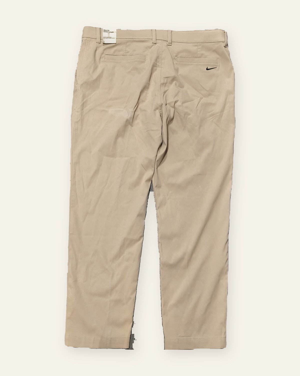 Nike Tour Repel Men's Chino Slim Golf Trousers, Hemp – back view