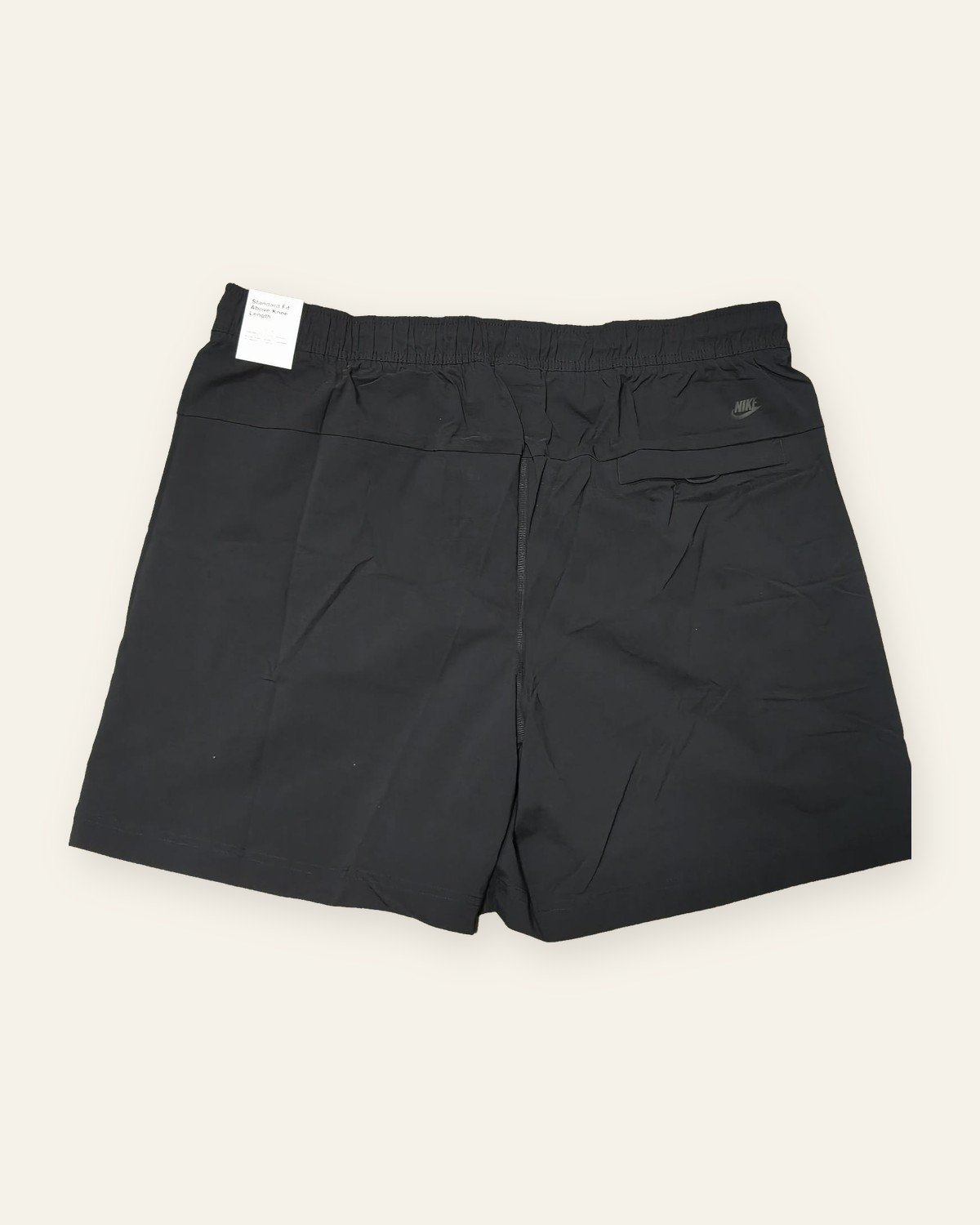 Nike Tech Woven Shorts, Black – back view