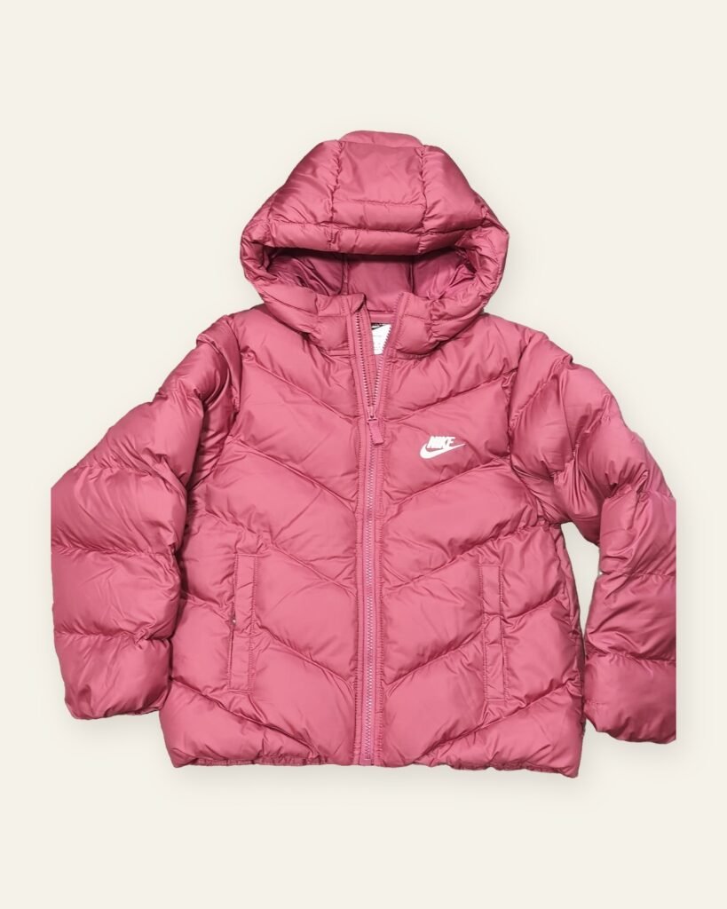 Nike Sportswear Older Kids' Therma-FIT Puffer Jacket, Pink – front view